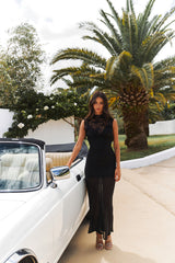 RUNAWAY Ania Midi Dress Black