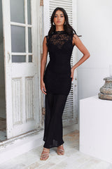RUNAWAY Ania Midi Dress Black