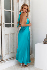 Ballroom Girl Maxi Dress Turquoise