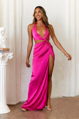 Make Them Stop and Stare Maxi Dress Hot Pink