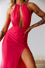 DEAR EMILIA Impressing Me Midi Dress Red
