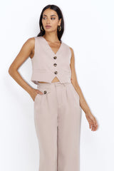 Street Fashion Pants Beige
