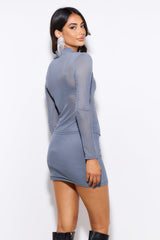Inspired By Me Mesh Top Grey