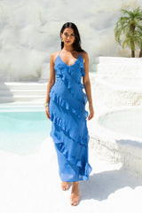 What A Beauty Maxi Dress Blue
