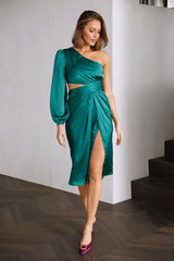 Lit Times Midi Dress Green