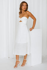 High Note Midi Dress White