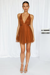 Lovely Cindy Dress Chocolate