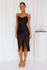Sweet Danger Midi Dress Black