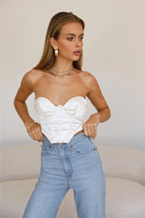 Shining Chandelier Crop Cream