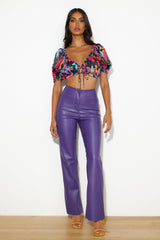 FINDERS KEEPERS Layla PU Pant Violet