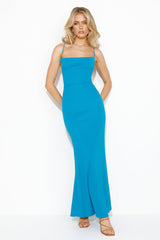 Romance Filled Maxi Dress Blue