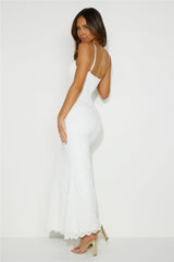 Fates Dream Lace Maxi Dress White