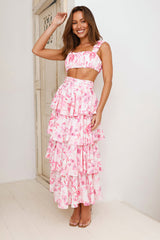 Journey Of Style Maxi Skirt Pink