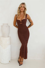 Party Pal Maxi Dress Chocolate