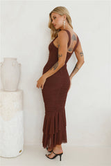 Party Pal Maxi Dress Chocolate