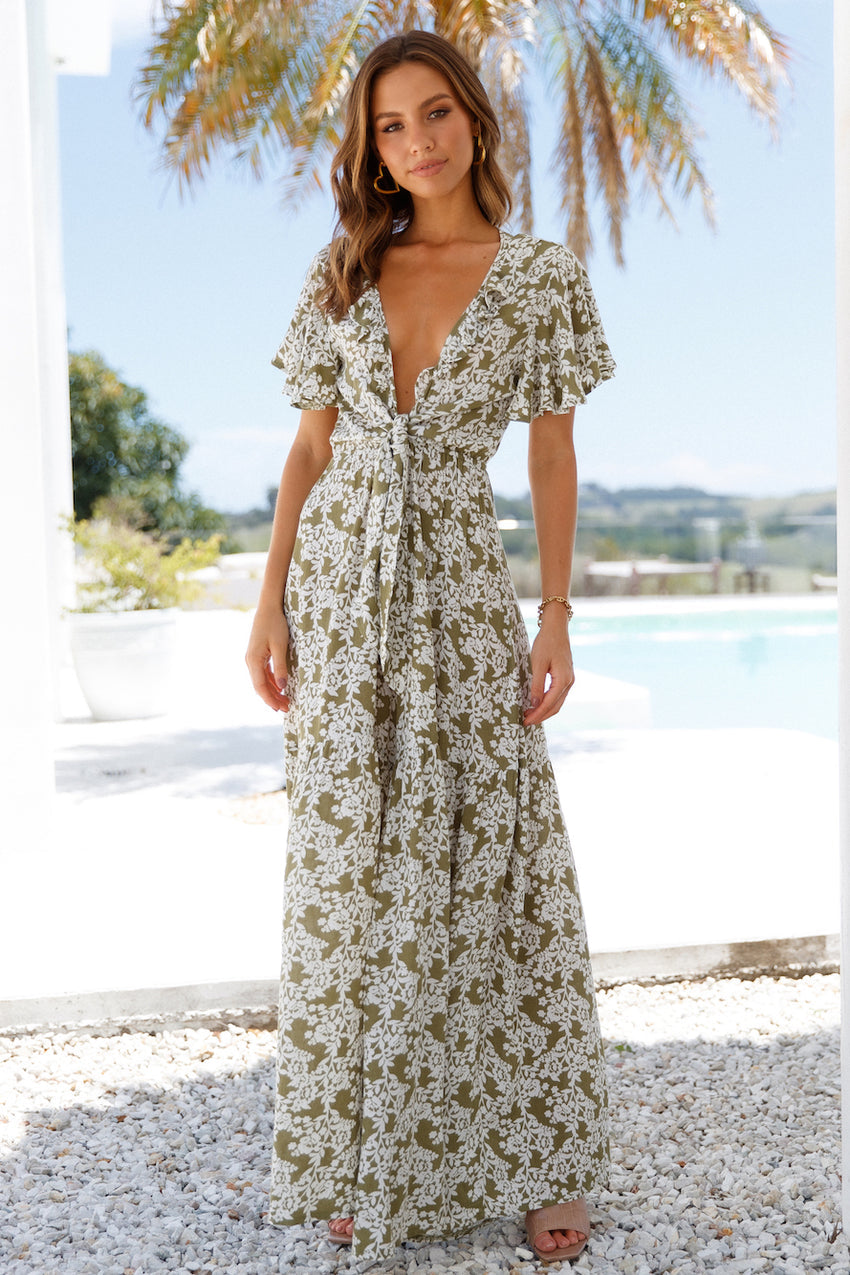 Nature Strikes Jumpsuit Olive