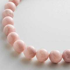 Mini Jane Beaded Necklace  - Mauve Bead