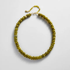 Joyce Semi-Precious Beaded Necklace - Olive