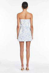 Fae Dress in Toile Brocade